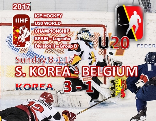 WC 2017 Div.IIB, Logro&ntilde;o, KOR vs BEL