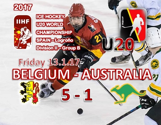 WC 2017 Div.IIB, Logro&ntilde;o, BEL AUS