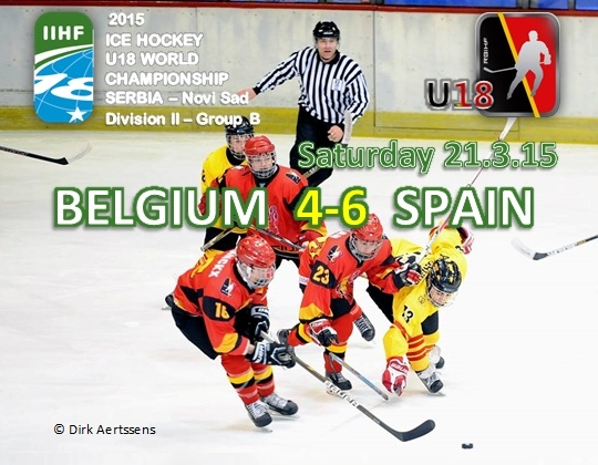 WC  2015 Div.IIB, Novi Sad (Servi&euml;), BEL vs ESP