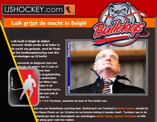 Li&egrave;ge prend le pouvoir en Belgique (IJshockey.com)
